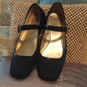 Coach shoes, Mary Jane black flats